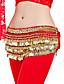  poliéster dancewear com 338 moedas de ouro lenço barriga dança hip para senhoras mais cores