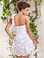  Ball Gown One Shoulder Short/Mini Taffeta Wedding Dress