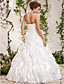  Ball Gown Princess Strapless Floor-length Taffeta Wedding Dress