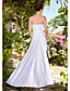  Sheath/Column Strapless Sweetheart Short/Mini Satin Lace Wedding Dress
