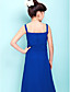  Sheath/Column Straps Floor-length Chiffon Junior Bridesmaid Dress