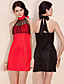  TS Mesh Halter Mini Dress (More Colors)