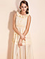  ts ruffle krage maxi kjole (flere farger)