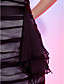  Sheath/ Column Strapless Short/ Mini Chiffon Over Satin Cocktail Dress