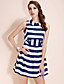  TS todelte stribet Swing kjole