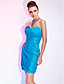  Sheath/Column Strapless Short/Mini Taffeta Cocktail Dress