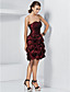  Ball Gown Sweetheart Strapless Short/Mini Taffeta Cocktail Dress