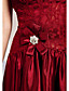  A-line Sweetheart Asymmetrical Floor-length Stretch Satin Lace Evening Dress