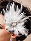 Gorgeous Feather With Rhinestones/ Tulle Wedding Bridal Headpiece