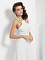  a-line Juwel bodenlangen Chiffon Abendkleid