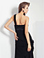  Sheath/Column One Shoulder Asymmetrical Jersey Evening Dress