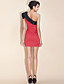  TS One-shoulder Polka Dot Dress