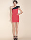  TS One-shoulder Polka Dot Dress