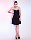  A-line Strapless Knee-length Chiffon Cocktail Dress
