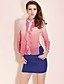  TS Fades-out Color Ruffle Chiffon Blouse Shirt