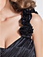  Sheath/Column One Shoulder Floor-length Polyester Evening Dress