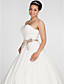  Ball Gown Sweetheart Chapel Train Chiffon Plus Size Wedding Dress