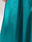  A-line One Shoulder Sweep/ Brush Train Stretch Satin Evening Dress