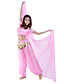 dancewear chiffon com beading topo barriga e calça para senhoras mais cores