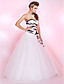  baljurk sweetheart vloer-length tule lovertjes prom dress