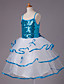  bola vestido de cintas de espaguete na altura do joelho organza de lantejoulas e cetim vestido da menina flor