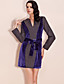  ts Farbblock Wolle und Samt Mischgewebe Kleid
