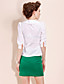  TS Ruffle Neckline 3/4 Sleeve Blouse Shirt