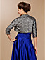  Elegant 3/4-Length Sleeve Sequined Special Occasion Jacket / Wrap
