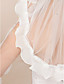  Two-tier Tulle Pencil Edge Fingertip Wedding Veil With Rhinestones (More Colors)