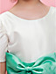  A-line/Ball Gown Jewel Ankle-length Taffeta Flower Girl Dress With Ribbon And Bow