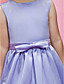  Ball Gown Jewel Ankle-length Satin Flower Girl Dress