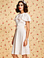  TS VINTAGE 1950s Embroidered Belted Shawl Dress