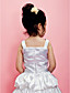  Ball Gown Straps Tea-length Satin Flower Girl Dress