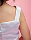  Ball Gown Straps Tea-length Satin Flower Girl Dress
