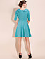  TS Folded Collar 3/4 Sleeve Dress (More Colors)
