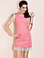  ts robe vintage en dentelle sans manches bodycon