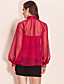  TS Dramatic Puff Sleeve Chiffon Blouse Shirt