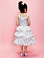  Ball Gown Straps Tea-length Satin Flower Girl Dress