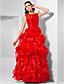  robe de bal bijou-parole longueur organza robe de soirée inspirée par Claire Danes à oscar
