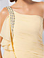  Sheath/ Column One Shoulder Floor-length Chiffon Evening Dress