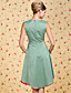  ts vintage kleurblok swallowtail ruches jurk