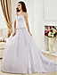  Ball Gown V-neck Court Train Taffeta  Wedding Dress