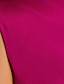  TS Contrast Color Gather Waist Dress