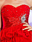 A-line Sweetheart Short/Mini Chiffon And Stretch Satin Cocktail Dress