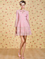  ts vintage flare ærme blonde kjole
