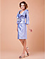  Sheath/Column Spaghetti Straps 3/4 Length Sleeve Knee-length Taffeta Mother of the Bride Dress With A Wrap