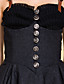  TS VINTAGE PU Strape Military Sexy Tweed Dress