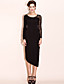  TS Lace Splicing Jersey Dress with Long Sleeve