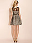  TS Sleeveless Lace Princess Belt Dress