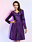  A-Line V-Neck knee-lunghezza raso stretch criss abito da cocktail croce